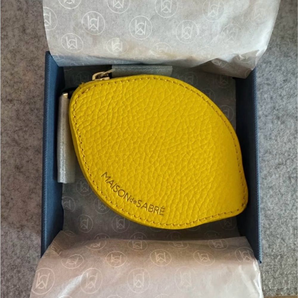 Maison De Sabre LEMON fruit charm coin purse